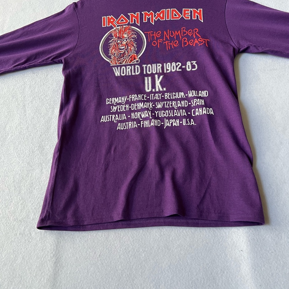 Iron Maiden Women's Long Sleeve Tee - Purple